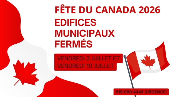 Édifices municipaux - Fête du Canada