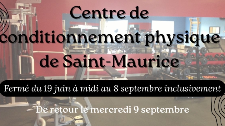 Fermeture du Gym - été