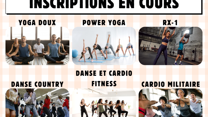 Début des inscriptions aux cours