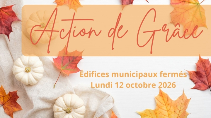 Horaire des édifices municipaux