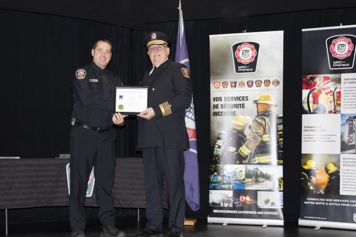 Remise diplôme service incendie