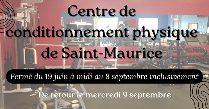 Fermeture du Gym - été