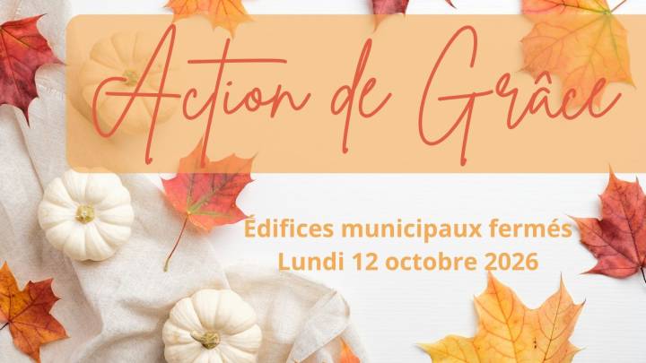 Horaire des édifices municipaux