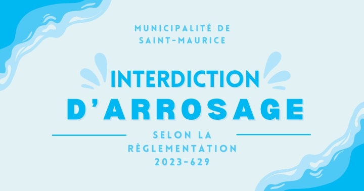 Interdiction d'arrosage